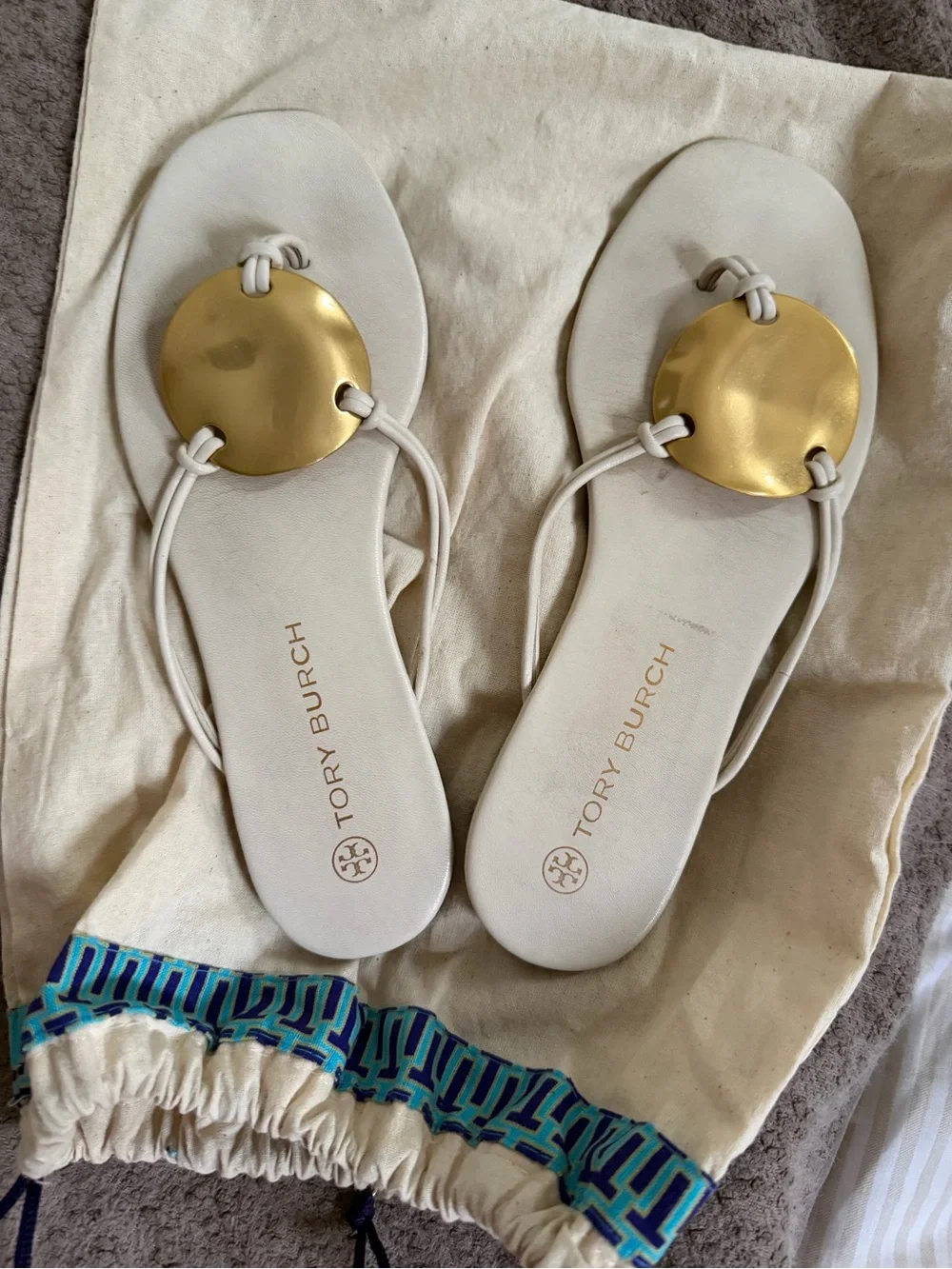 Tory Burch Patos sandals Cream